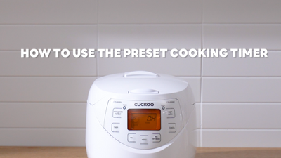 How to Use the Preset Cooking Timer
