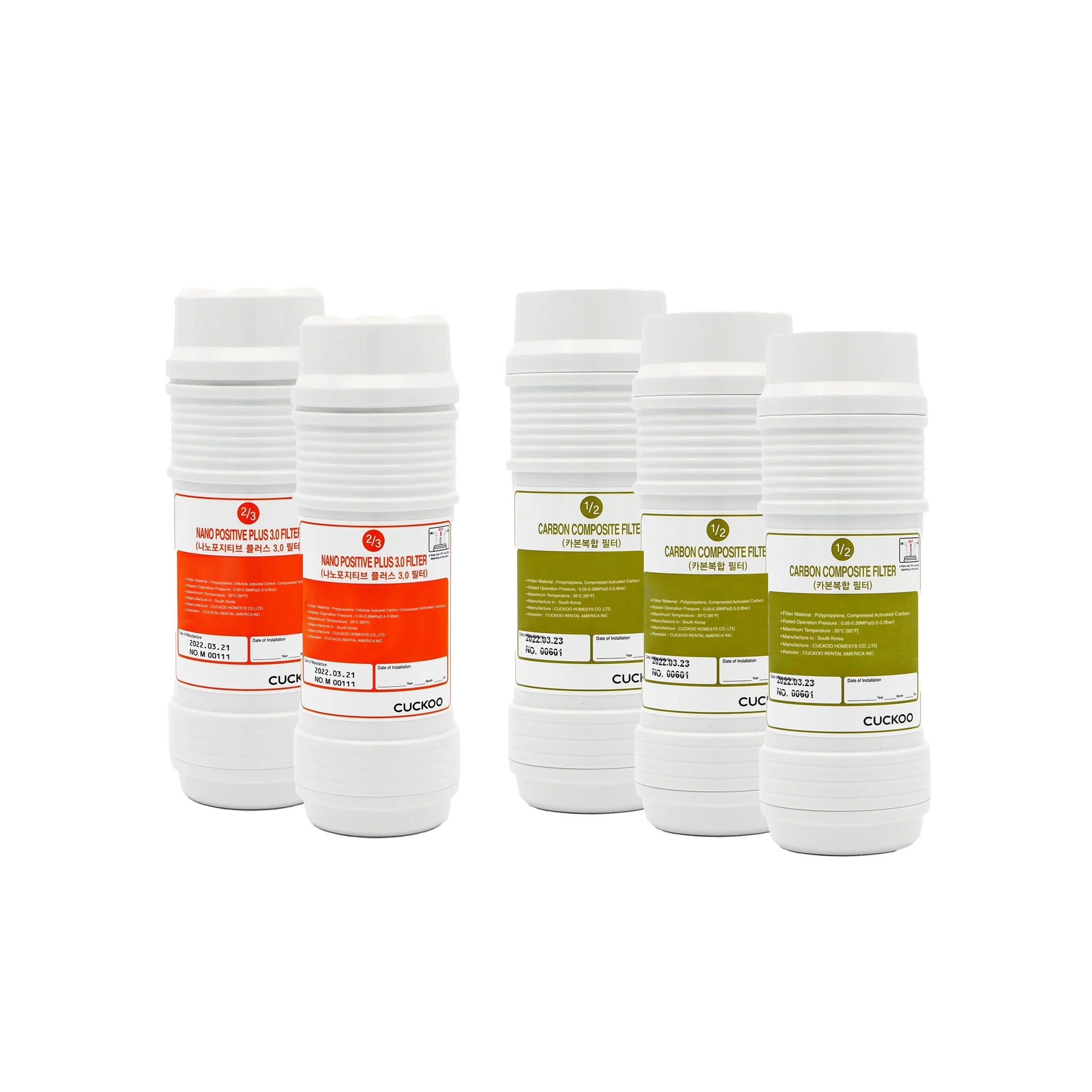 1-Year Water Filter Replacement Bundle for CP-TN100/102 (CPFS-T12M0802US)