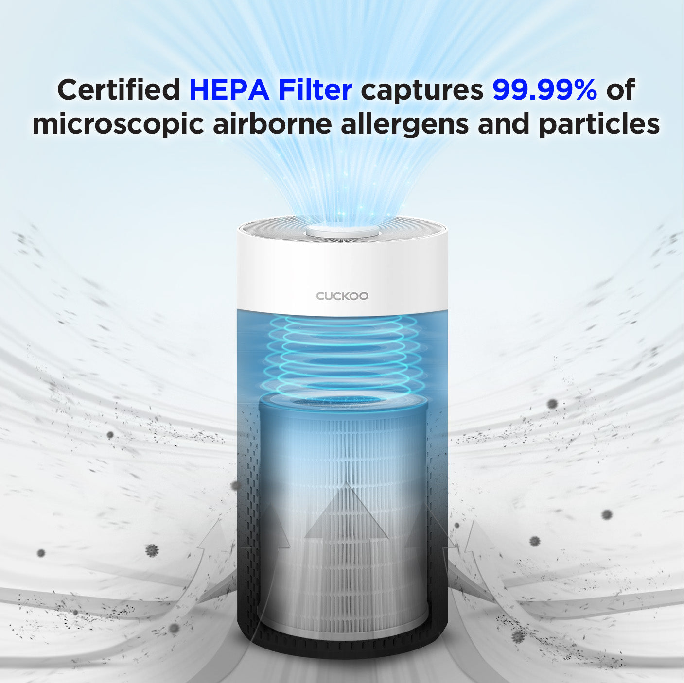 H13 True HEPA Replacement Filter for CAC-I0510FW (CACF-IAF)