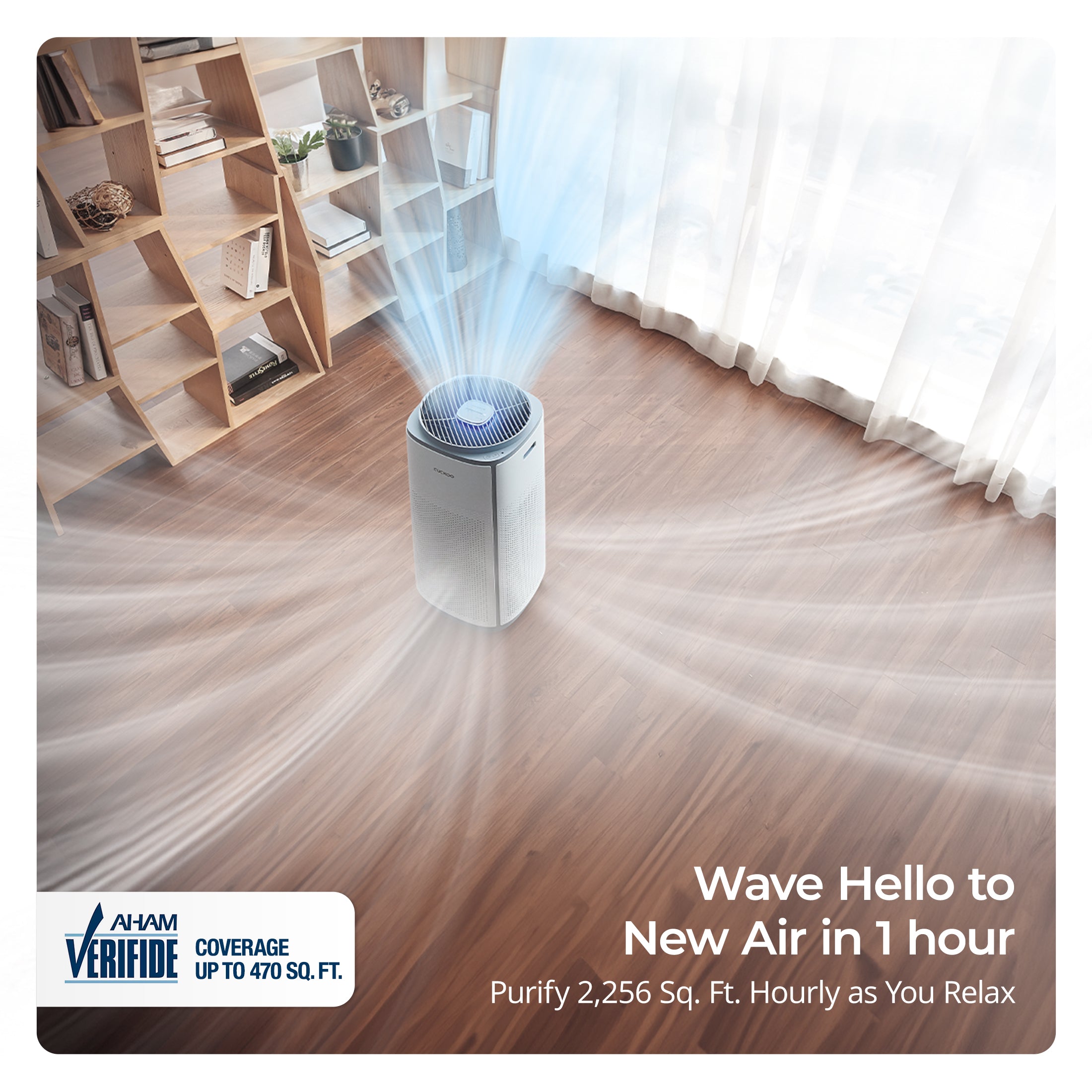 5-Stage Filtration H13 True HEPA Air Purifier with 2-Year Filter Bundle (CAC-K1910FW Bundle)