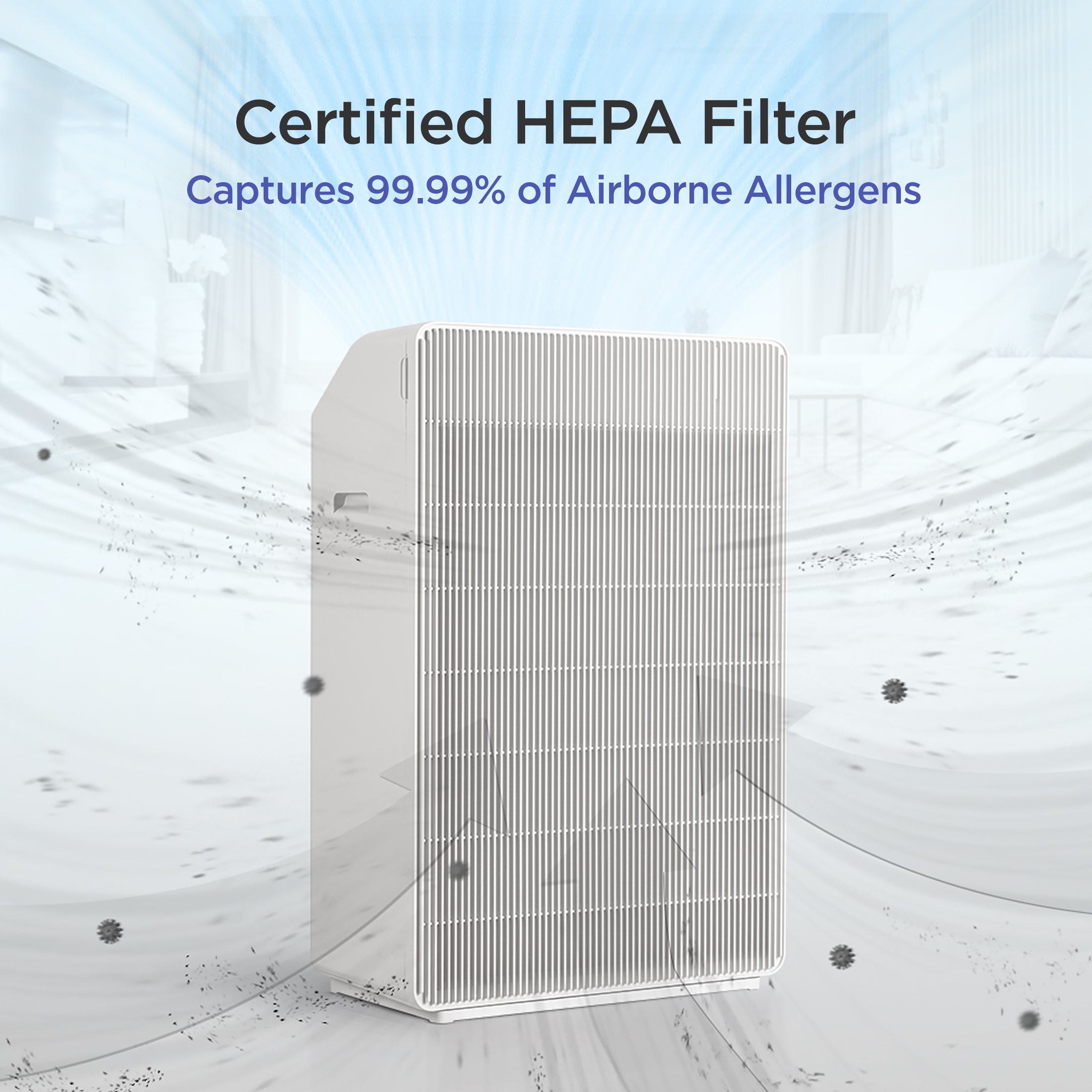 3-Stage Filtration H13 True HEPA Air Purifier (CAC-R1510FW)
