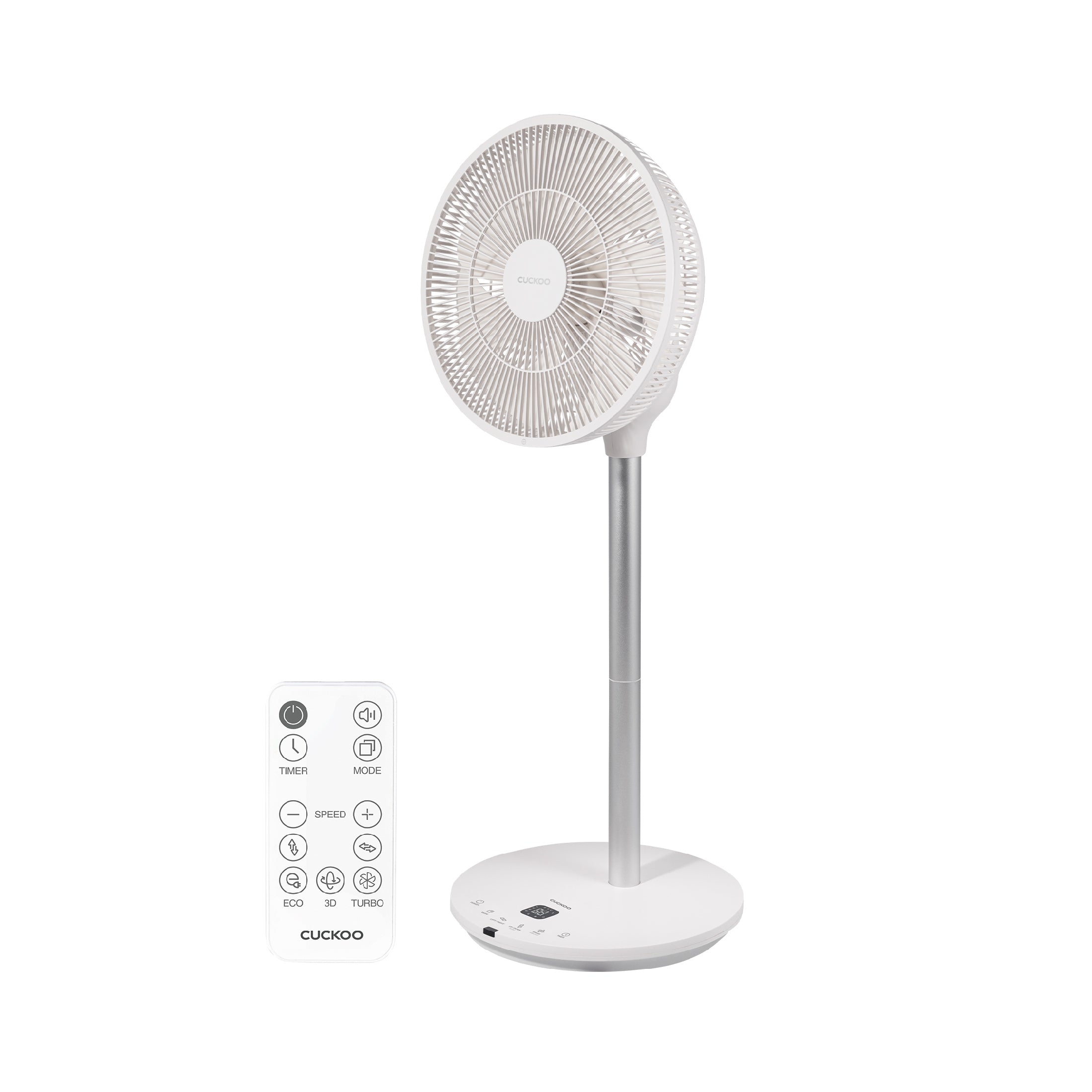 360° Rotation 14" Air Circulator (CF-AC1410WH),Standing Fan with 12 Speeds