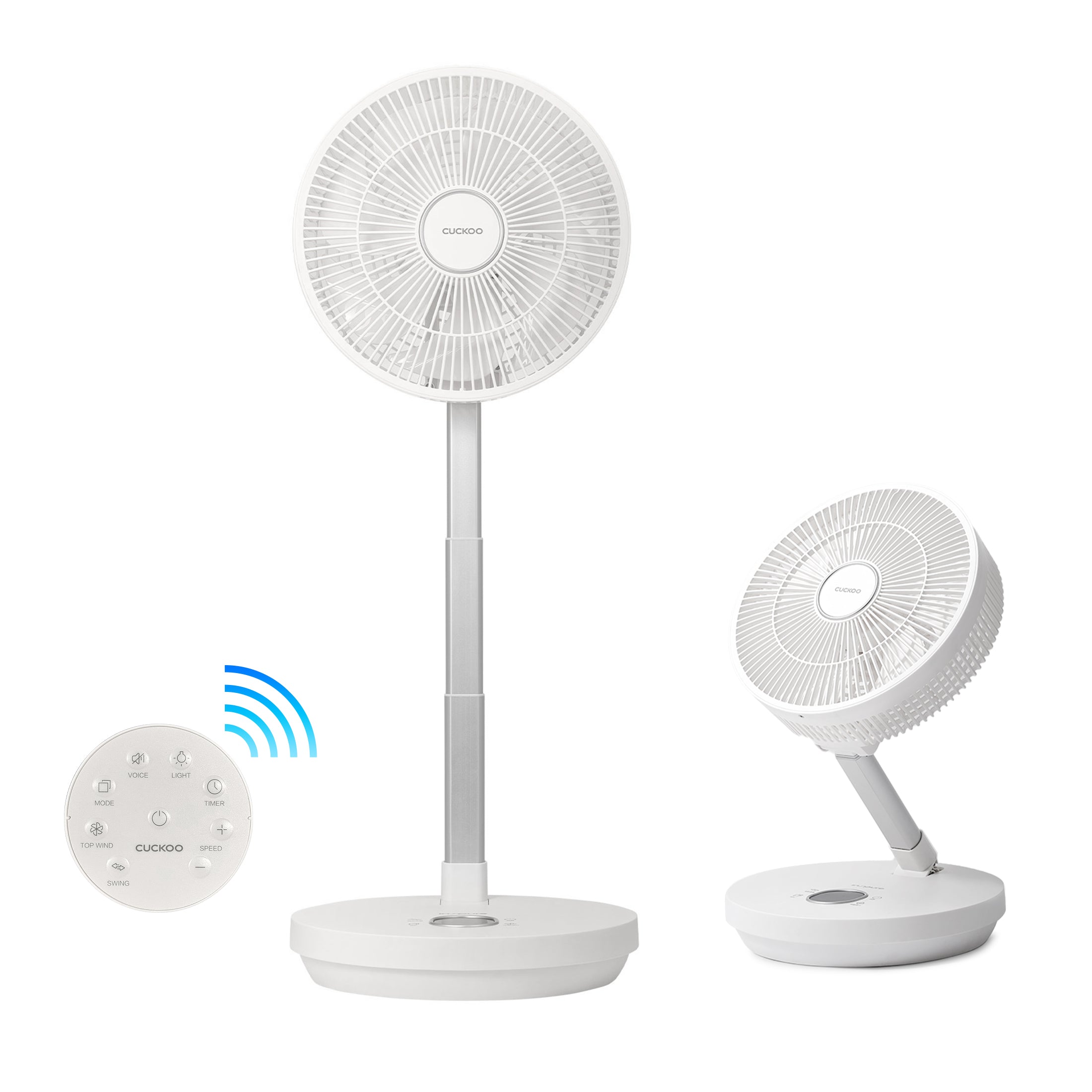 10" Cordless Foldable Air Circulator (CF-ECL1010WH) – Up to 30 Hours of Wireless Use