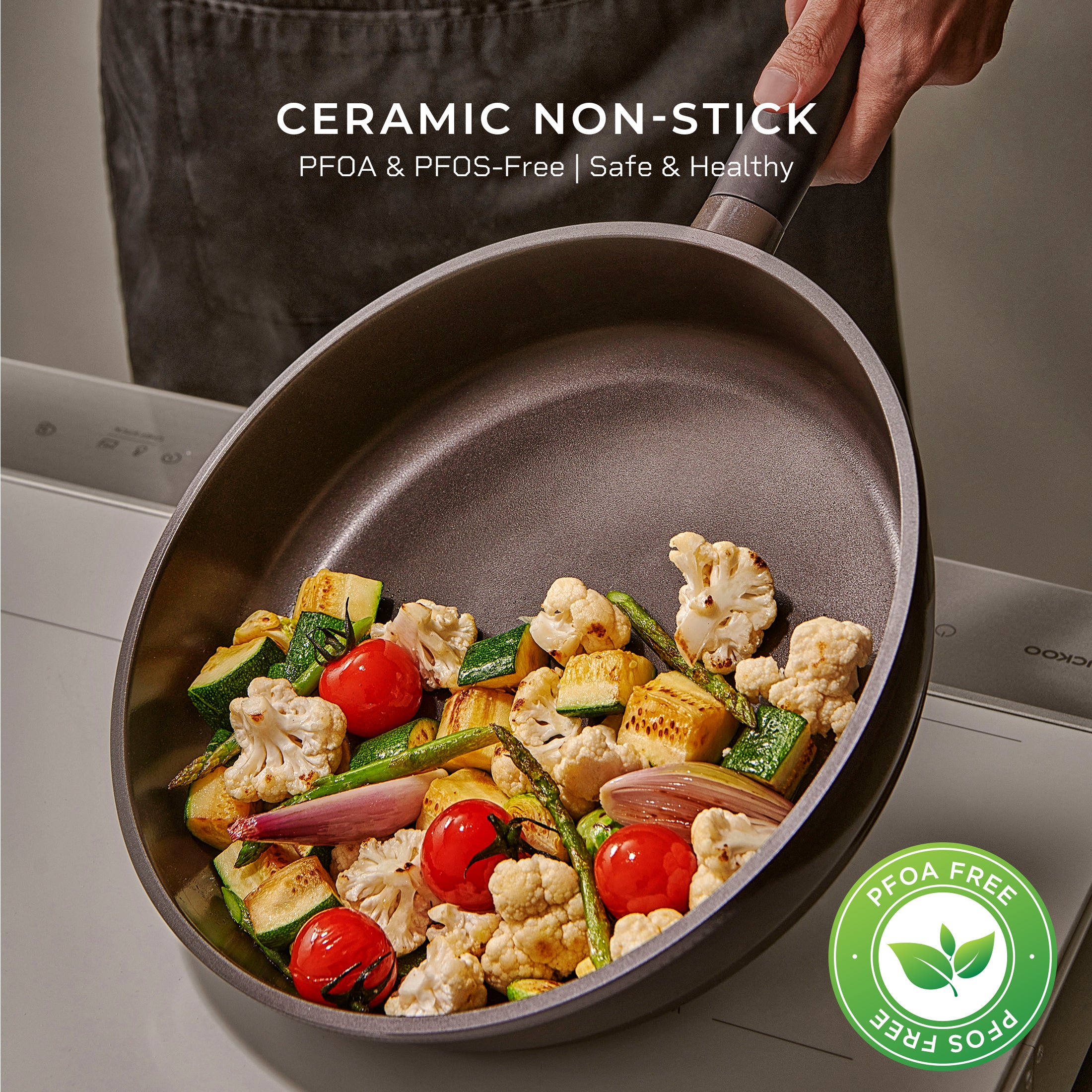 11 in 8-Layer Titanium Diamond & Ceramic Nonstick Frying Pan, (CFP-B2810HGB)
