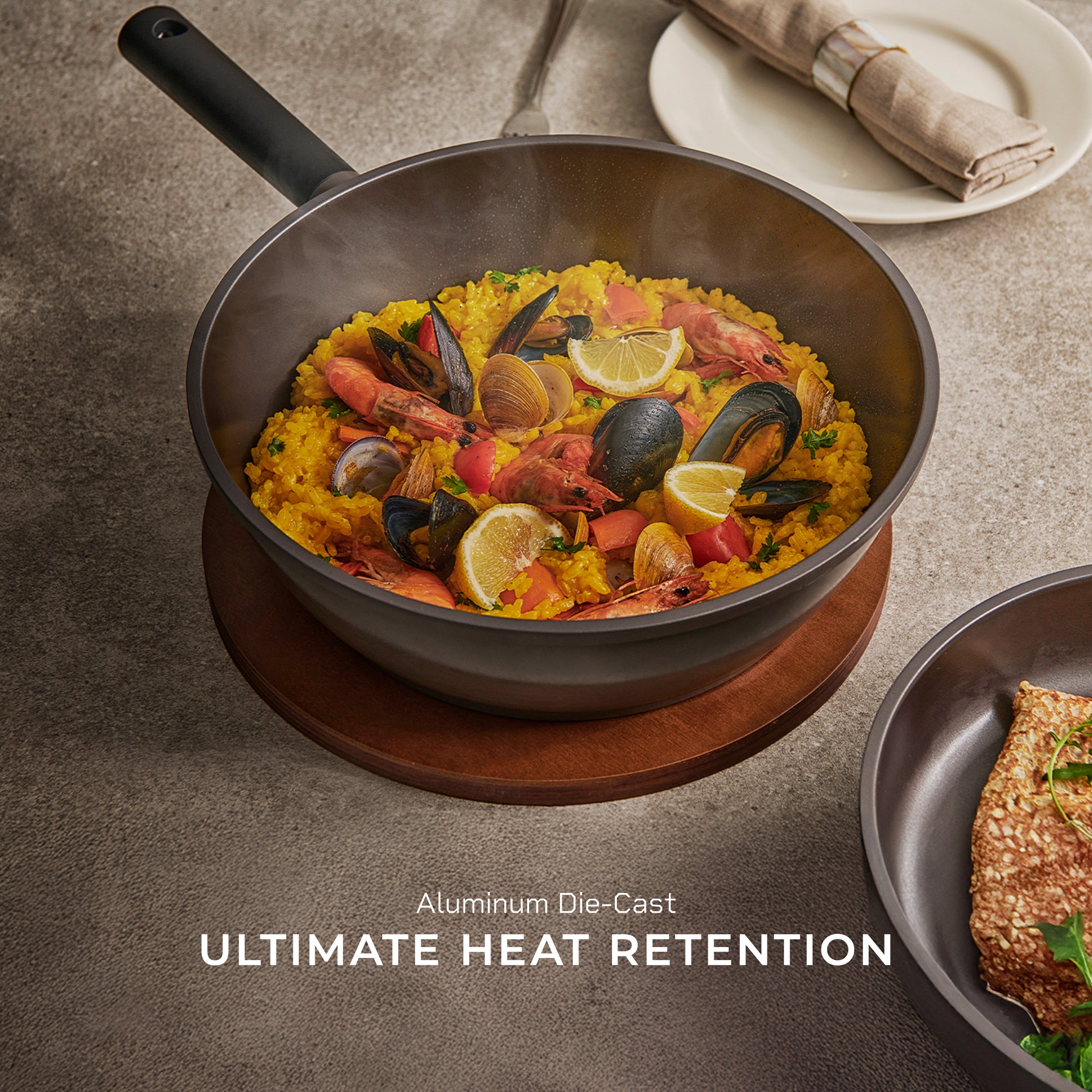 11 in 8-Layer Titanium Diamond & Ceramic Nonstick Wok Pan (COP-B2810HGB)