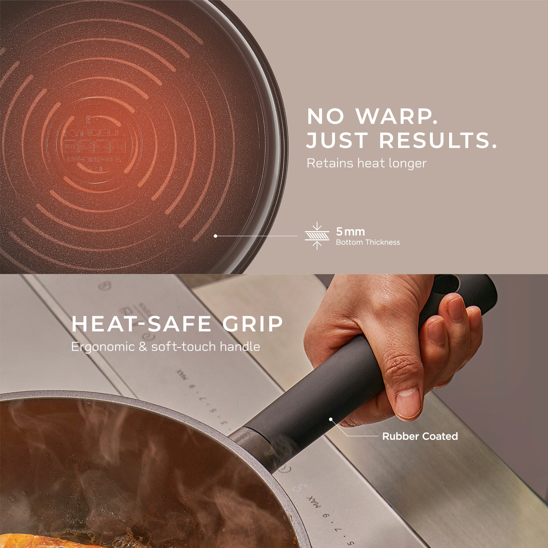 11 in 8-Layer Titanium Diamond & Ceramic Nonstick Wok Pan (COP-B2810HGB)