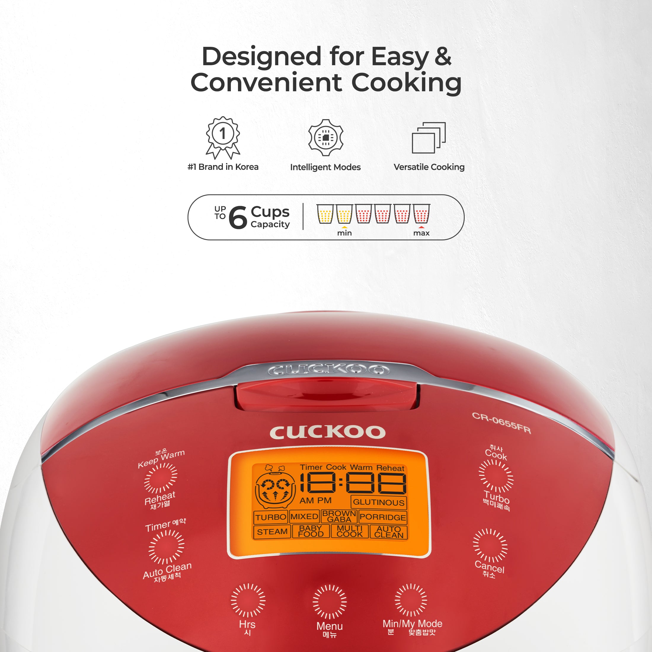 6-Cup Micom Rice Cooker (CR-0655F)