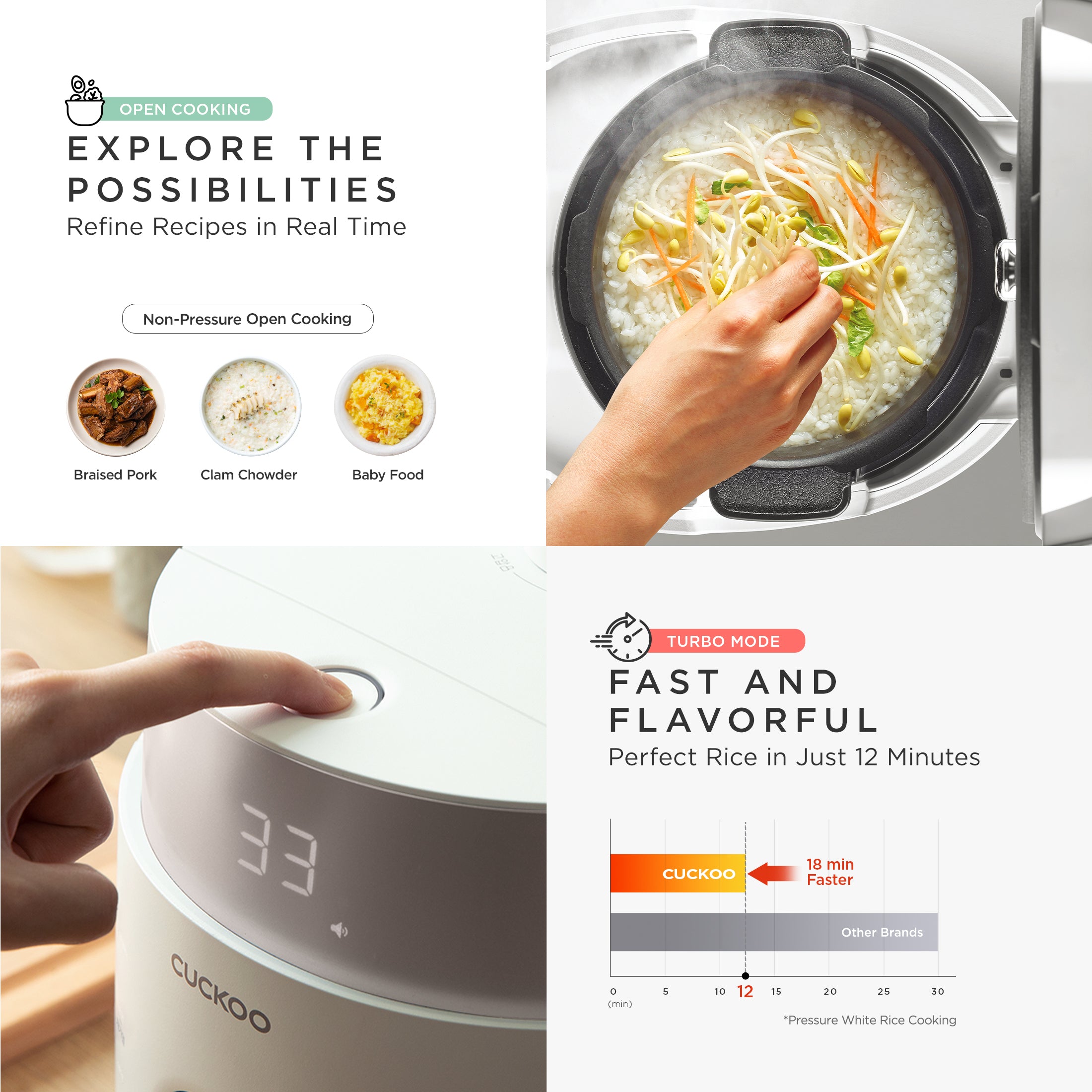 ★Limited Quantity, Hurry!! 6-Cup IH Twin Pressure Rice Cooker (CRP-LHTR0609F)