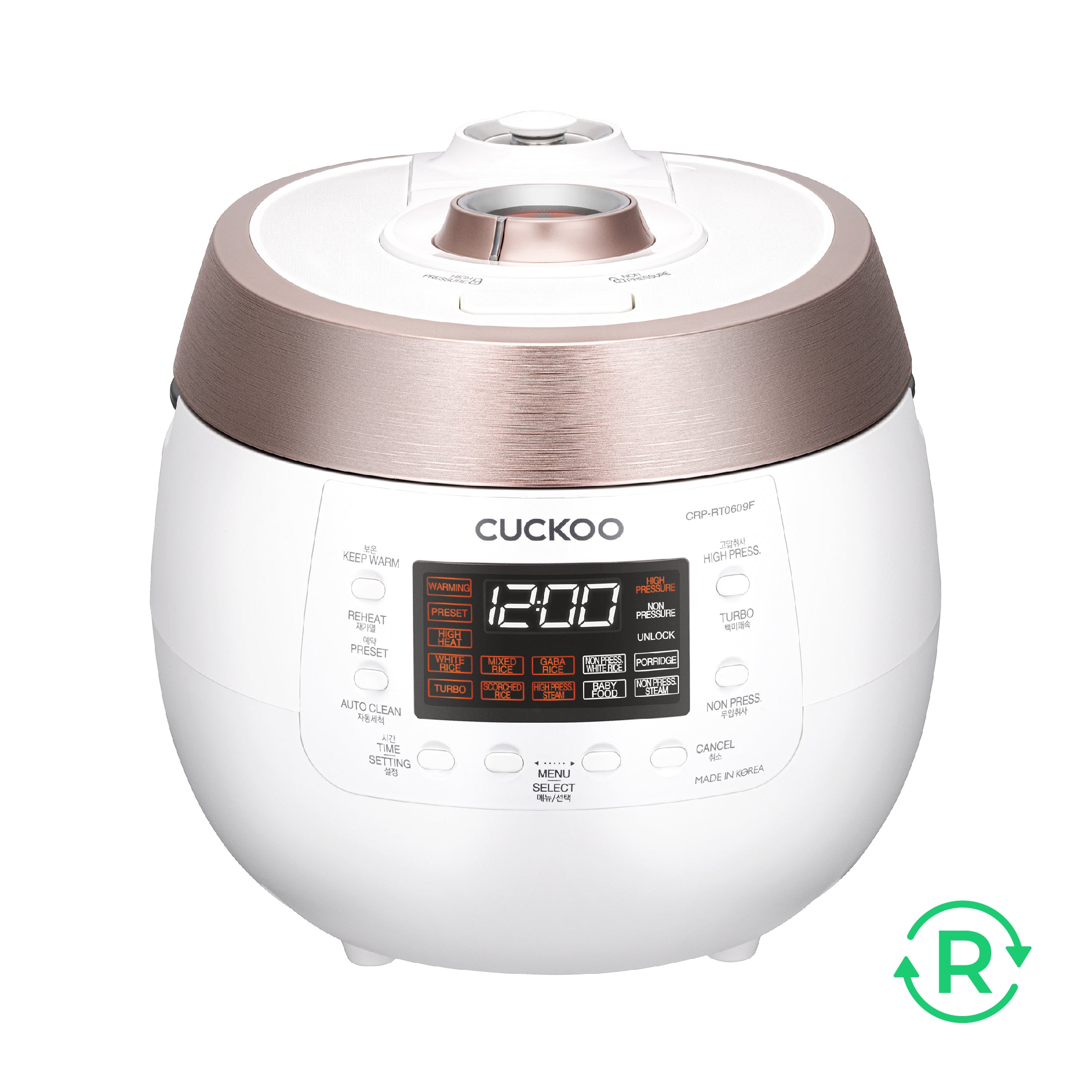 Refurbished B grade 6-Cup HP Twin Pressure Rice Cooker (CRP-RT0609F)