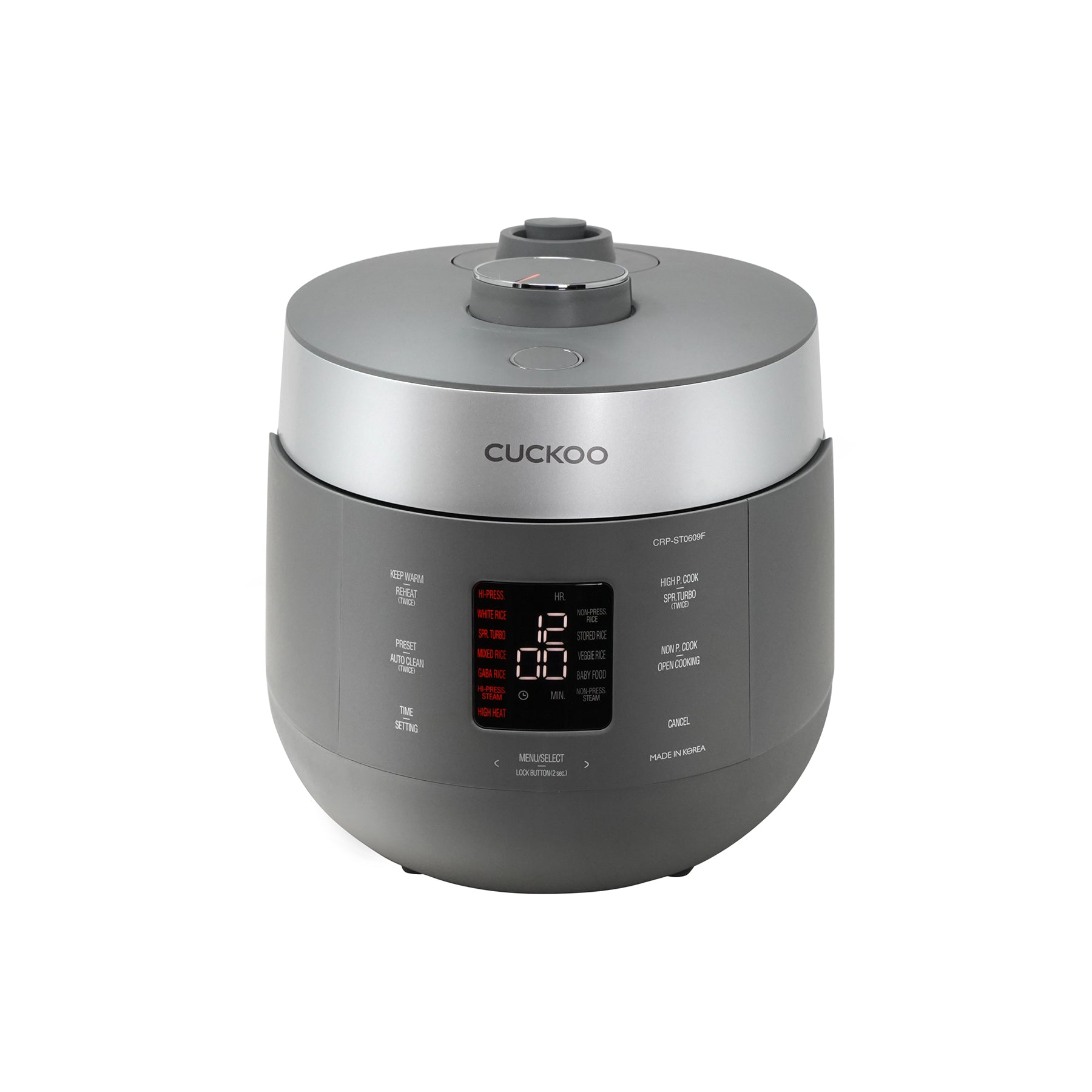 Cuckoo CRP-ST0609F 6-Cup Twin Pressure Rice Cooker & Warmer