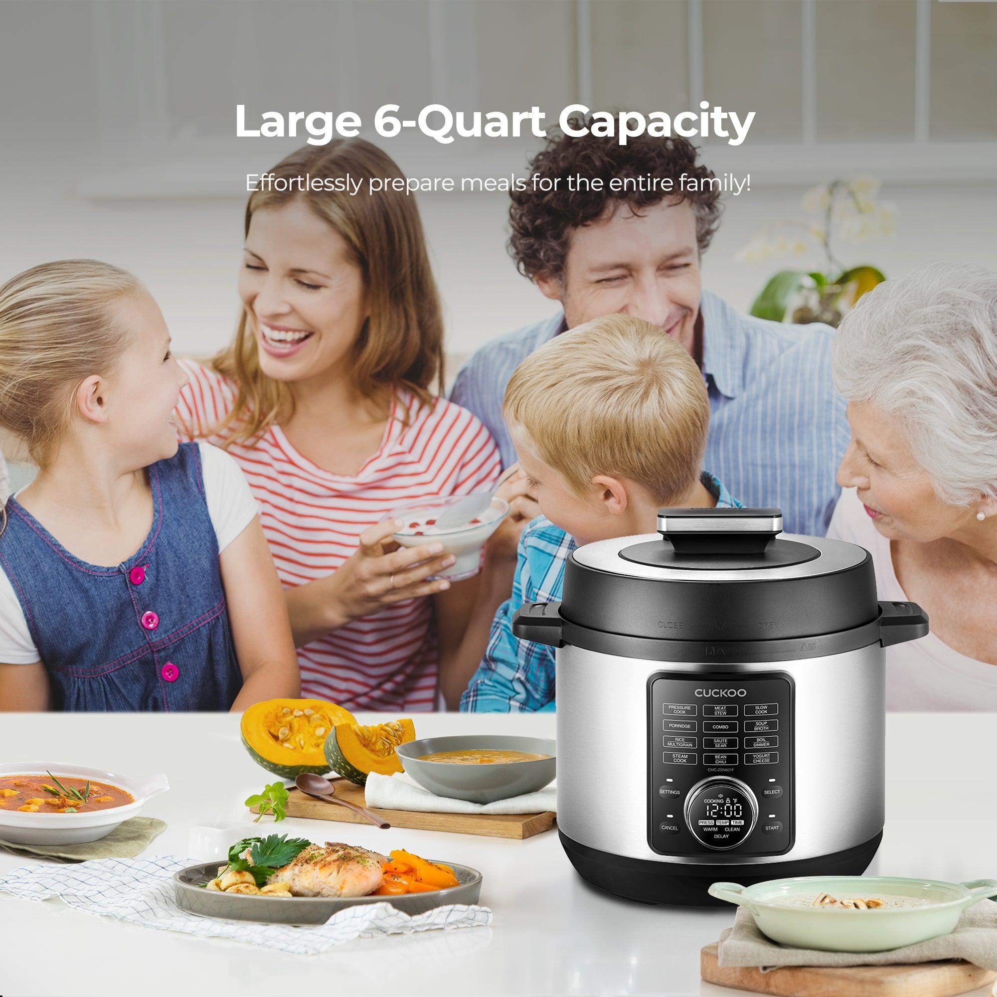 6-Quart 8-in-1 Pressure Cooker (CMC-ZSN601F) - CUCKOO America