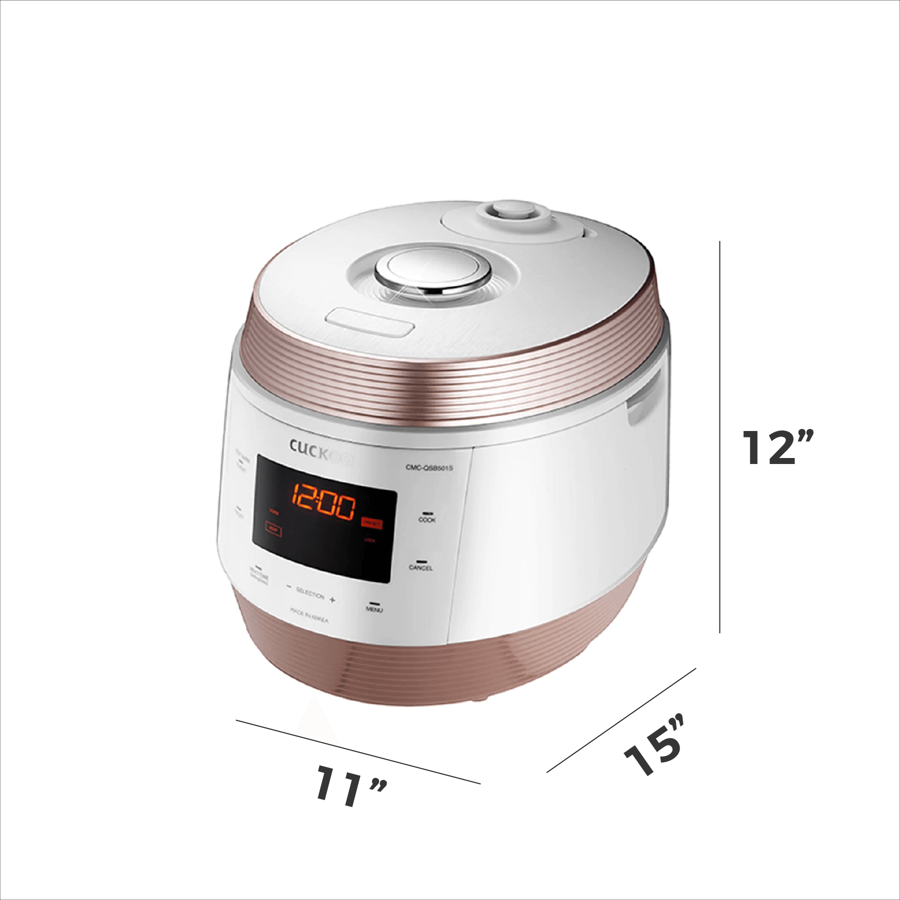 ๋ฆฌํผ๋น์ 5์ฟผํธ ํ๋ฆฌ๋ฏธ์ ๋ฉํฐ์๋ ฅ๋ฐฅ์ฅ (CMC-QSB501S)