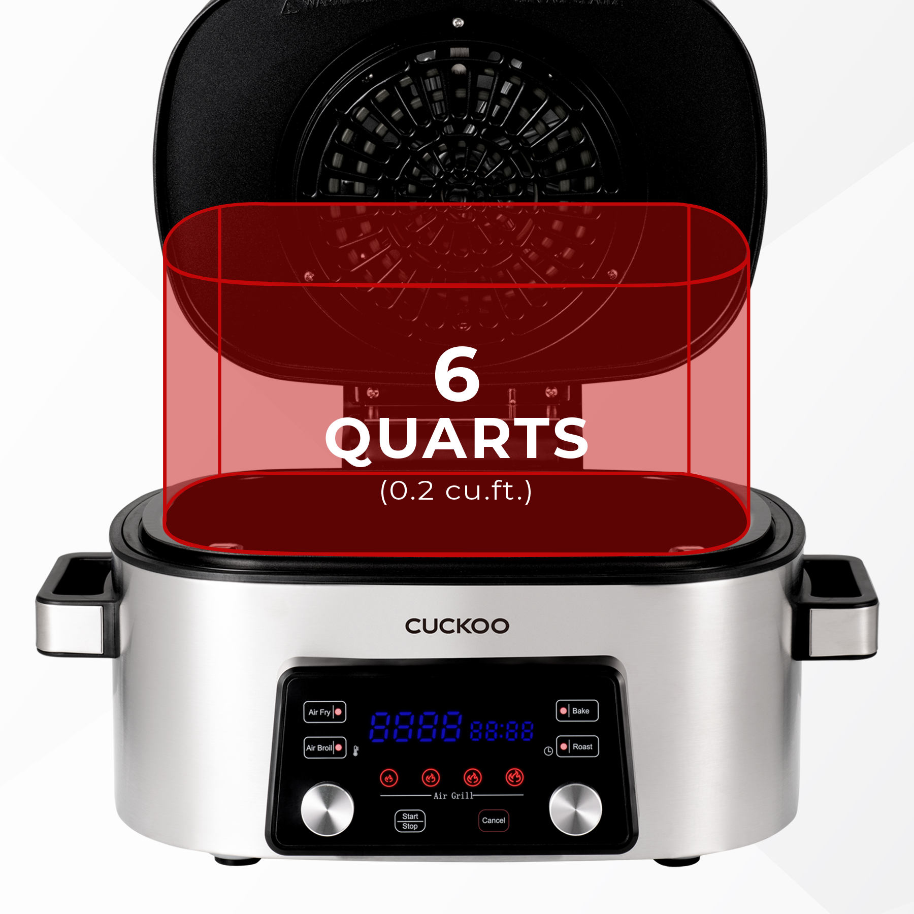 6QT. Countertop Air Grill & Air Fryer (CAFG-A0601S) - CUCKOO America