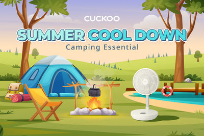 Summer Cool Down: CUCKOO’s Cordless Portable Folding Air Circulator (CF-ECL1010WH)