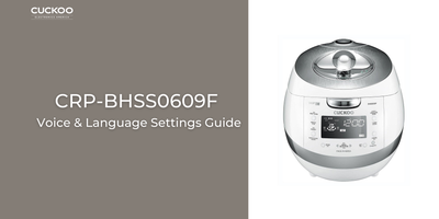 CRP-BHSS0609F Voice & Language Setting Guide