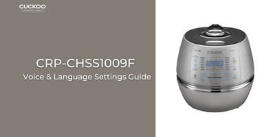 CRP-CHSS1009F Voice & Language Setting Guide