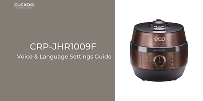 CRP-JHR1009F Voice & Language Setting Guide