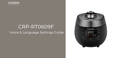 CRP-RT0609F Voice & Language Setting Guide