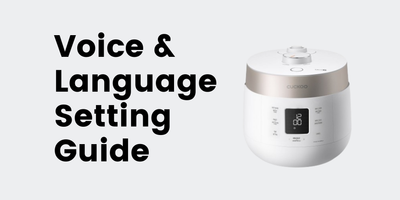 CRP-ST0609F Voice & Language Setting Guide