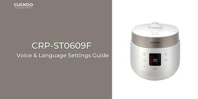 CRP-ST0609F Voice & Language Setting Guide