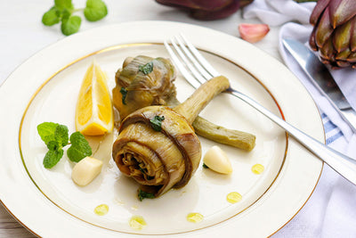 Steamed Artichokes with Mustard Sauce