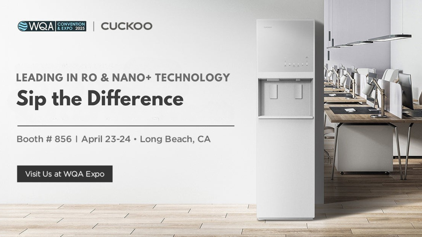 CUCKOO Showcases Innovative Water Filtration Technology at WQA Long Beach 2025