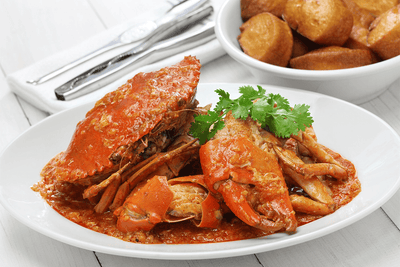 Crabe chili singapourien 