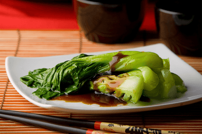 Steamed Bok Choy with Oyster Sauce