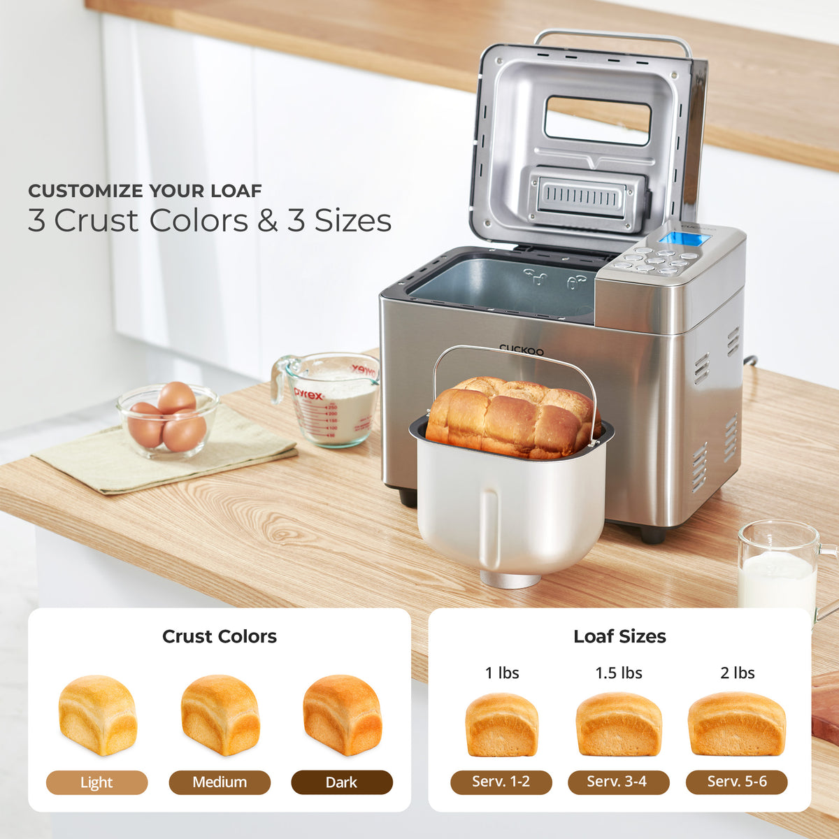 CBM-AAB101S | CUCKOO 2 lb. Multi-Functional Bread Maker – CUCKOO America
