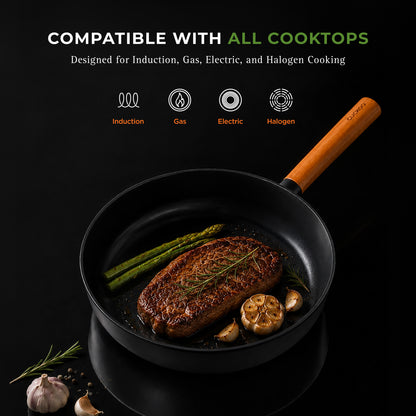 [NEW] 9" Gourmet Ceramic-Coated Nonstick Frying Pan for Healthier Frying & Sautéing (CFP-D2410B)