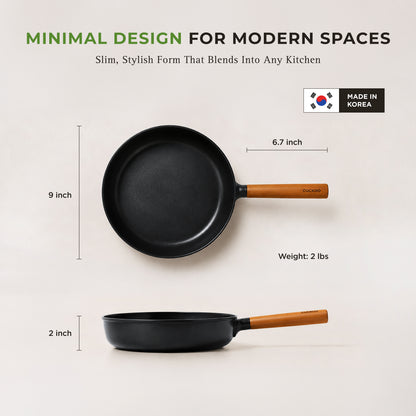 [NEW] 9" Gourmet Ceramic-Coated Nonstick Frying Pan for Healthier Frying & Sautéing (CFP-D2410B)