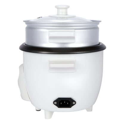 A shot of the left side of the rice cooker CR-0301C ; the power cord socket is located at the bottom.