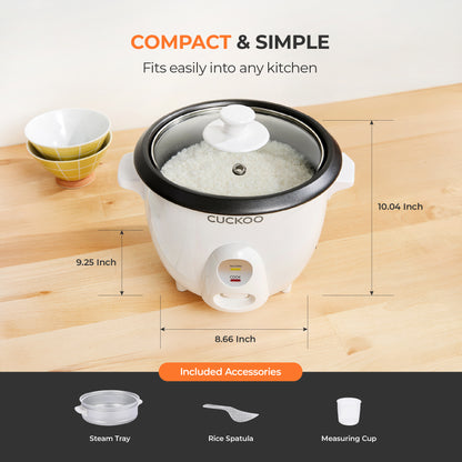 [NEW] 3-Cup One Touch Rice Cooker & Steamer (CR-0301C)