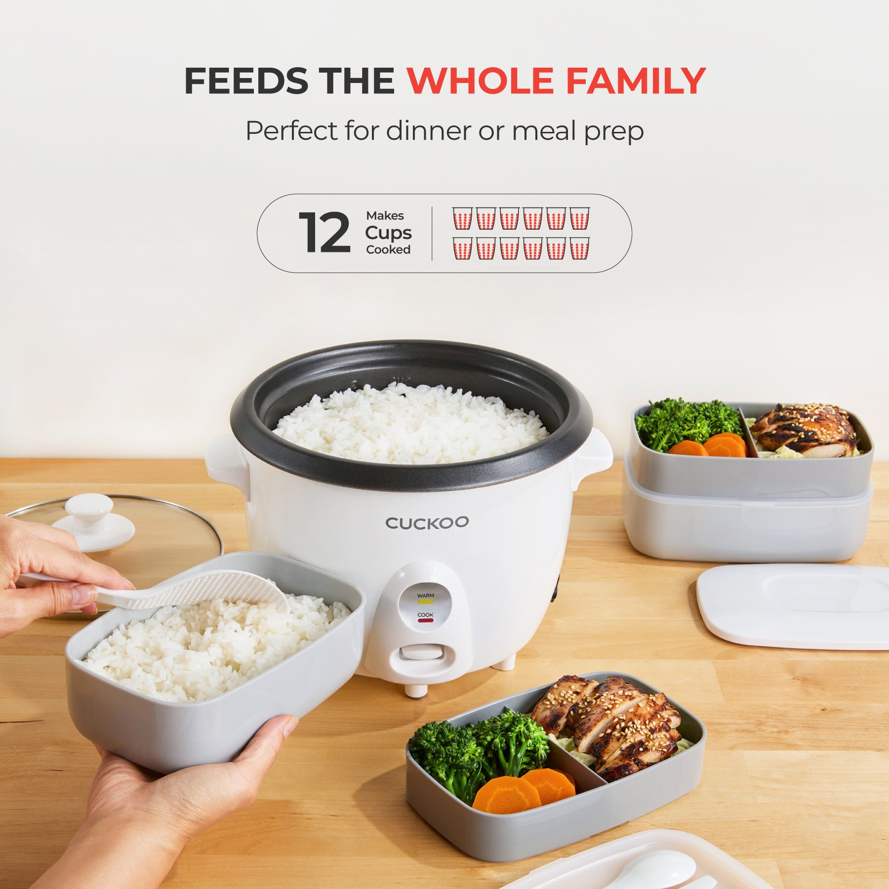 [Special Launch ☆ Free Shipping] 6-Cup One Touch  Rice Cooker & Steamer (CR-0601C)
