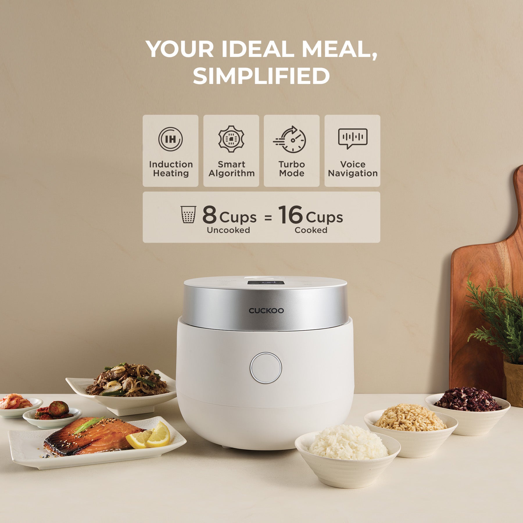 NEW] 8-Cup Induction Heating Rice Cooker (CR-HA0810F) – CUCKOO America