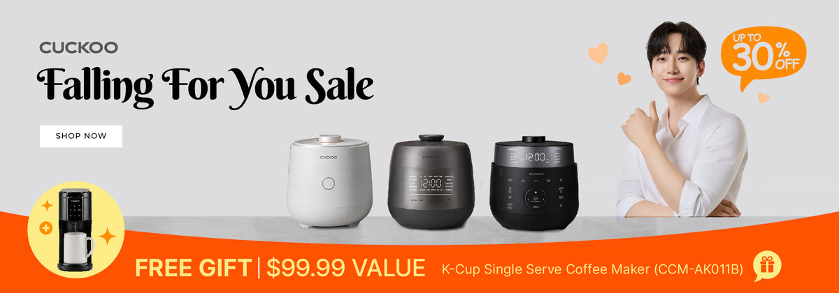 Falling For you Sale up to 30% OFF. And free gift $99.99 VALUE K-Cup single Serve Coffee Maker (CCM-AK011B) with  any purchase of $150+
