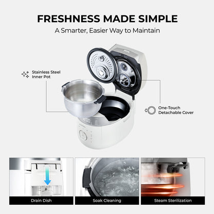 [NEW] 6-Cup IH Twin Pressure Rice Cooker with Stainless Steel Inner Pot (CRP-LHTAR0609F)