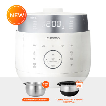 ☆☆Launch Special☆☆ 6-Cup IH Twin Pressure Rice Cooker with Stainless Steel Inner Pot (CRP-LHTAR0609F)