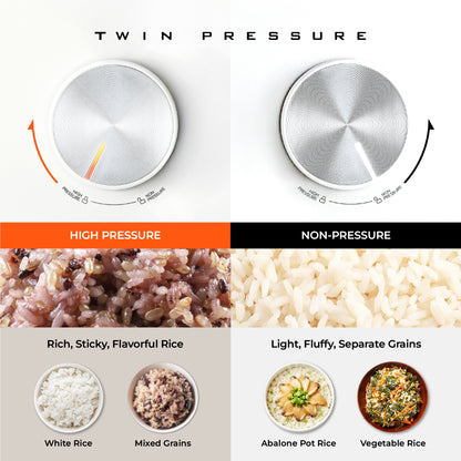 [NEW] 6-Cup IH Twin Pressure Rice Cooker with Stainless Steel Inner Pot (CRP-LHTAR0609F)