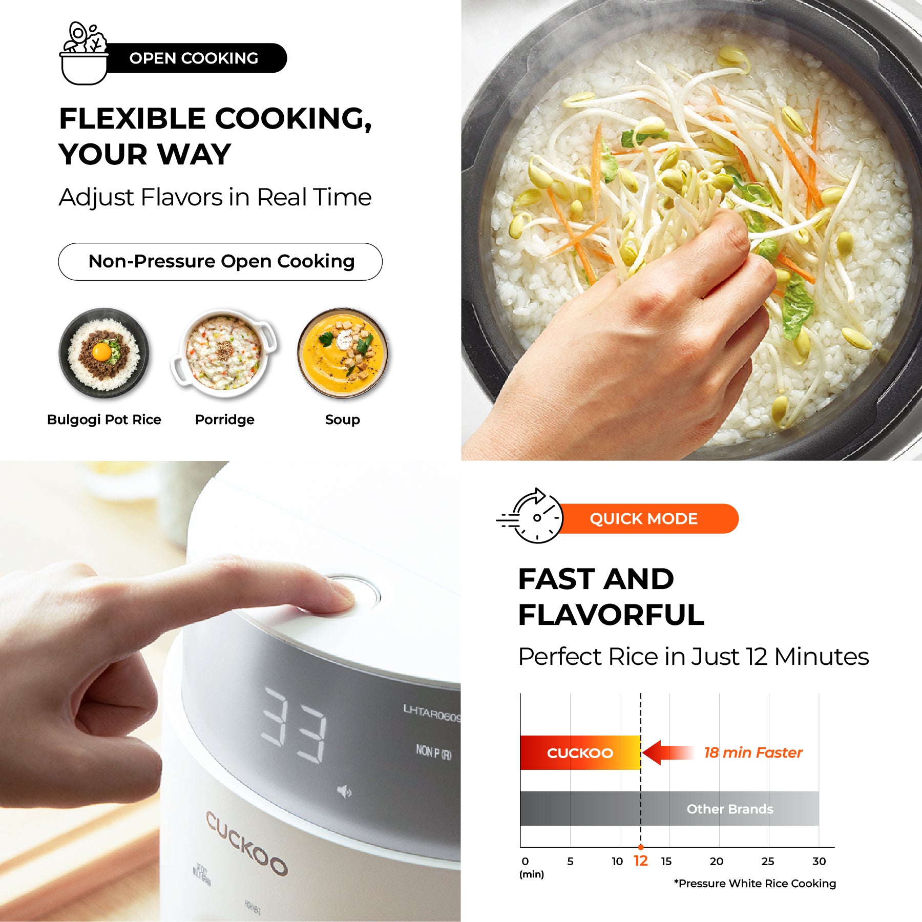 [NEW] 6-Cup IH Twin Pressure Rice Cooker with Stainless Steel Inner Pot (CRP-LHTAR0609F)