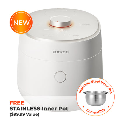 6-Cup IH Twin Pressure Prestige Silence Lumin (CRP-OHTR0609FW) – Compatible with Stainless Steel Inner Pot