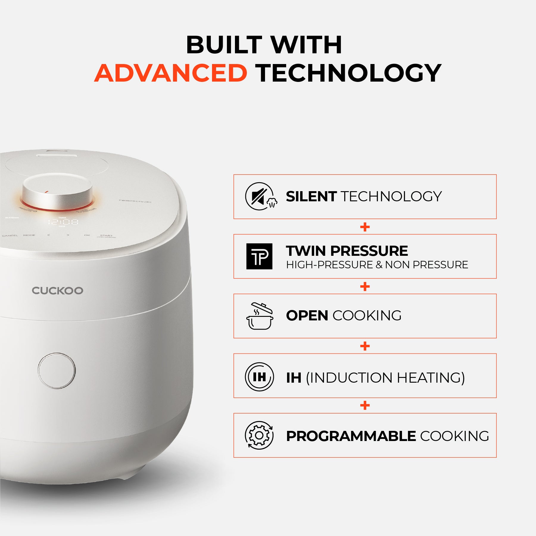 6-Cup IH Twin Pressure Prestige Silence Lumin - Thumbnail 2