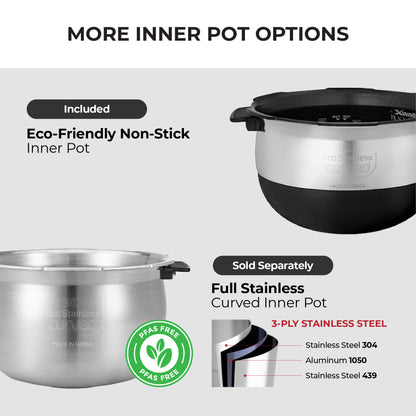 6-Cup IH Twin Pressure Prestige Silence Heritage (CRP-PHTR0609FS) – Compatible with PFAS Free Stainless Steel Inner Pot