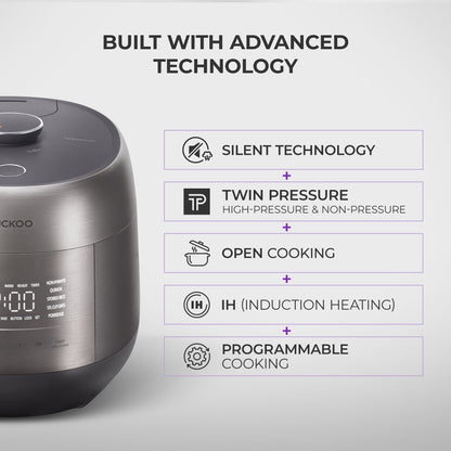 [NEW] 6-Cup IH Twin Pressure Prestige Silence Heritage (CRP-PHTR0609F)