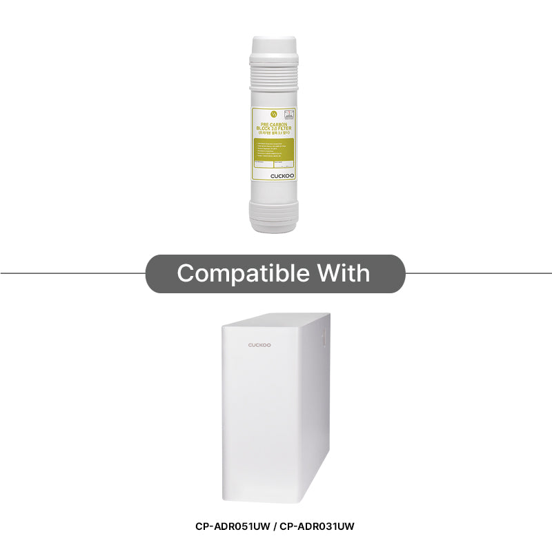 Genuine CUCKOO Water Filter 5-Pack For CPFS-12M0803 & MN031US - Includes Nanopositive 3.0 & Natural Plus Filters