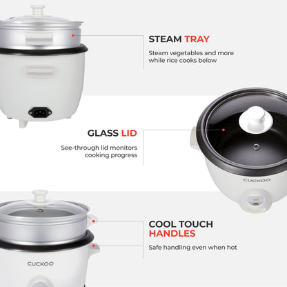 [Special Launch ☆ Free Shipping] 6-Cup One Touch  Rice Cooker & Steamer (CR-0601C)