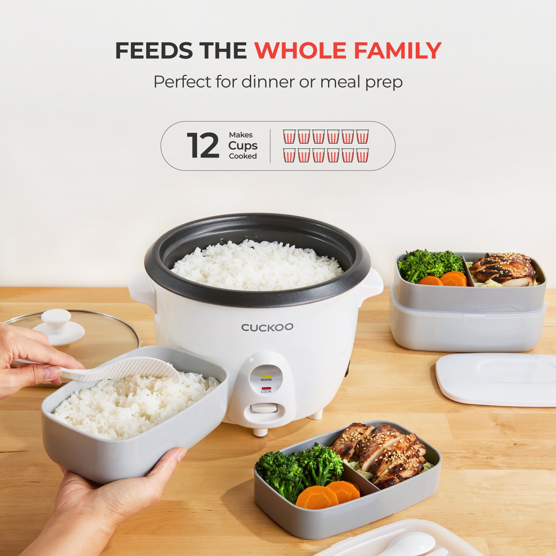 [Special Launch ☆ Free Shipping] 6-Cup One Touch  Rice Cooker & Steamer (CR-0601C)