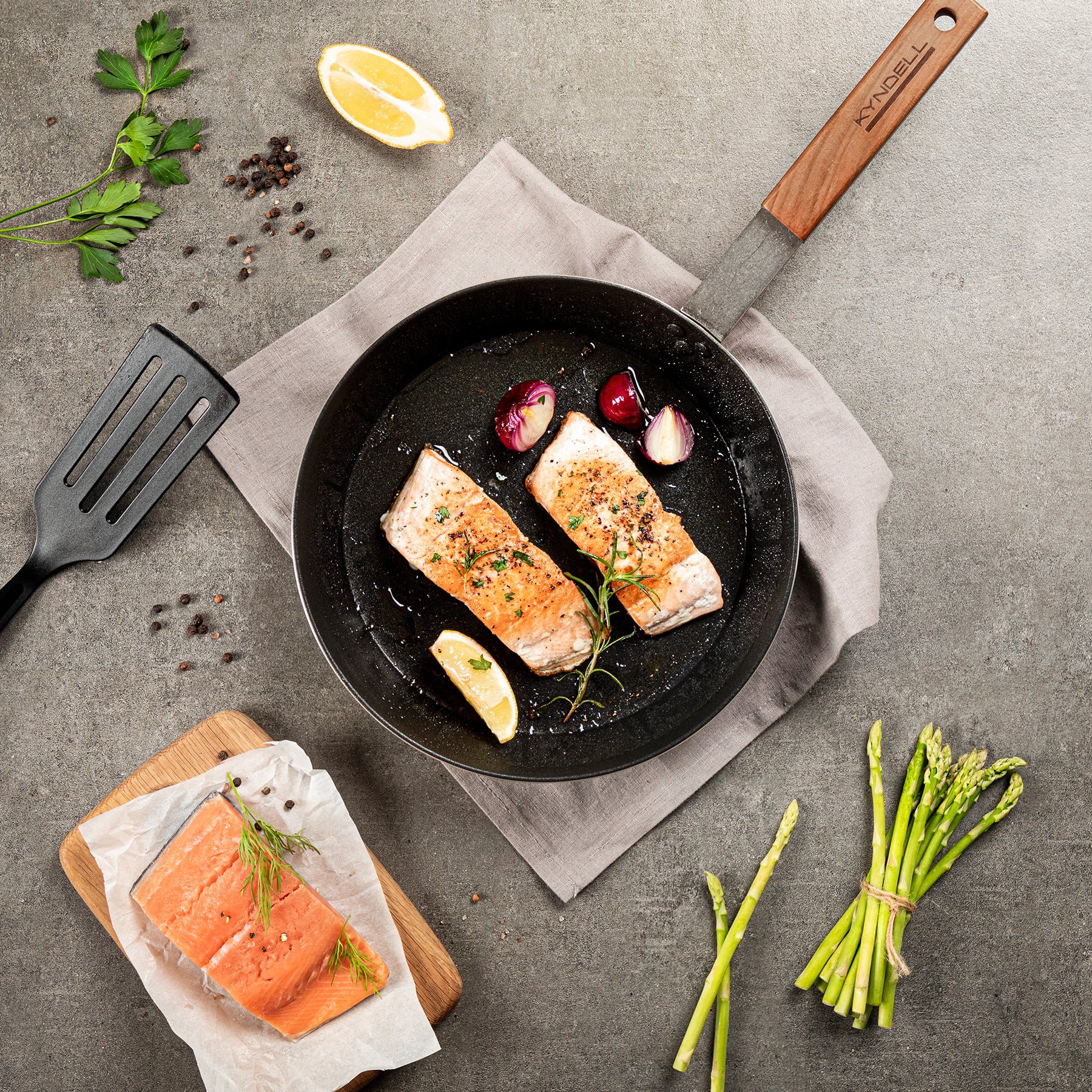 11-inch Natural Fry Pan In 5-ply brushed stainless steel » NUCU® Cookware &  Bakeware