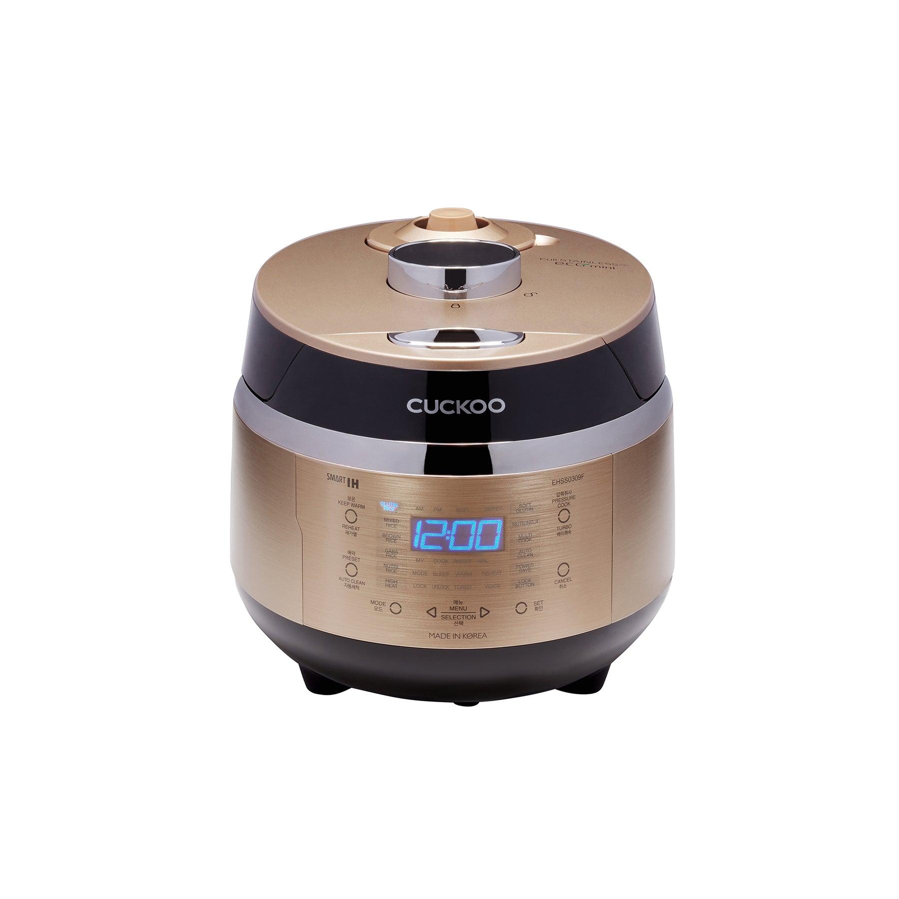 Cuckoo Electric Induction Heating Pressure Rice Cooker  6 Cup CRP-HS0657FW, White
